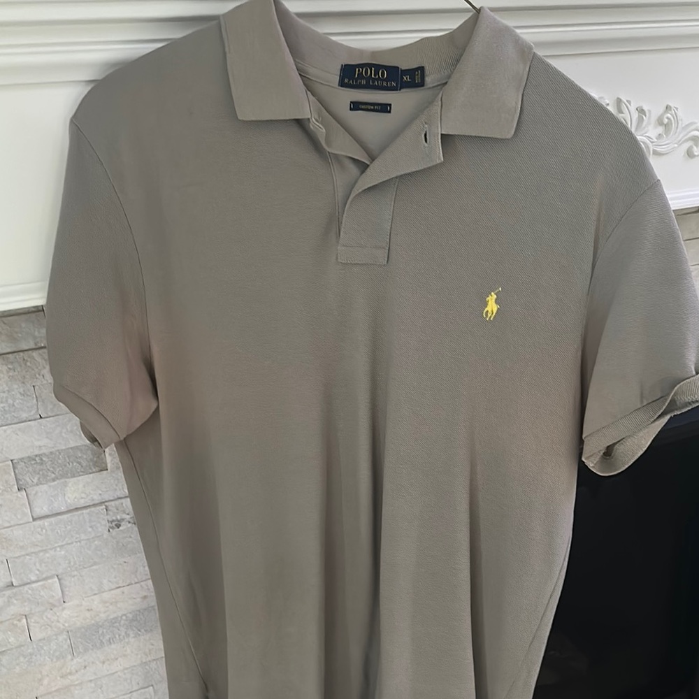 Polo by Ralph Lauren Men's Tan Polo Shirt